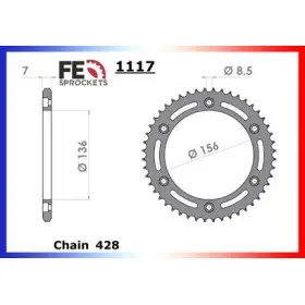 COURONNE ACIER AJP 125 PR4 '03/04 50 428