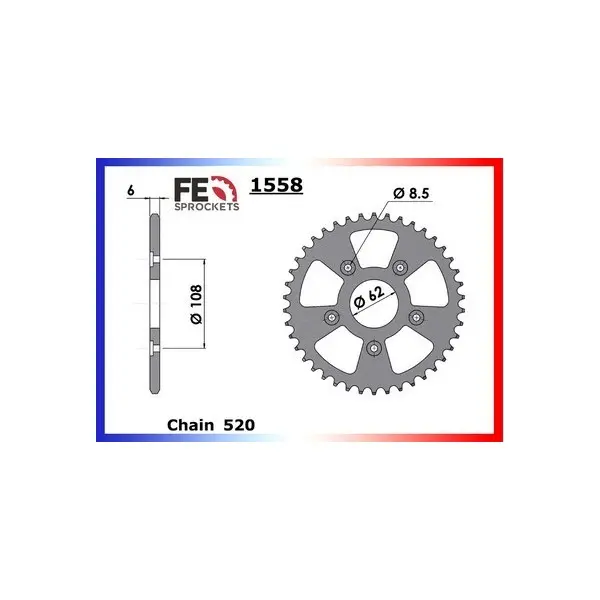KIT CHAINE FE 125.MITO /EV '04/09 14X43 XWUR