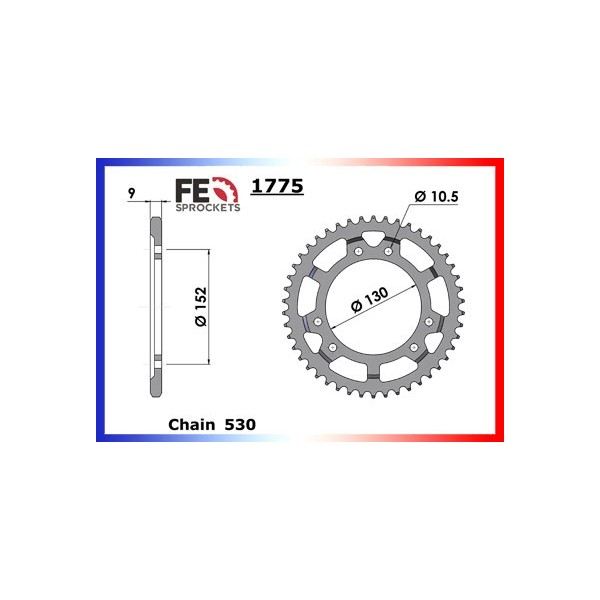 KIT CHAINE FE 900.IE GT ELEFANT '90/92 15X48 XWUR 