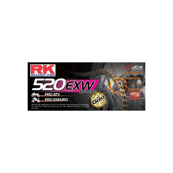 CHAINE RK GB520EXW 036 MAILLONS 