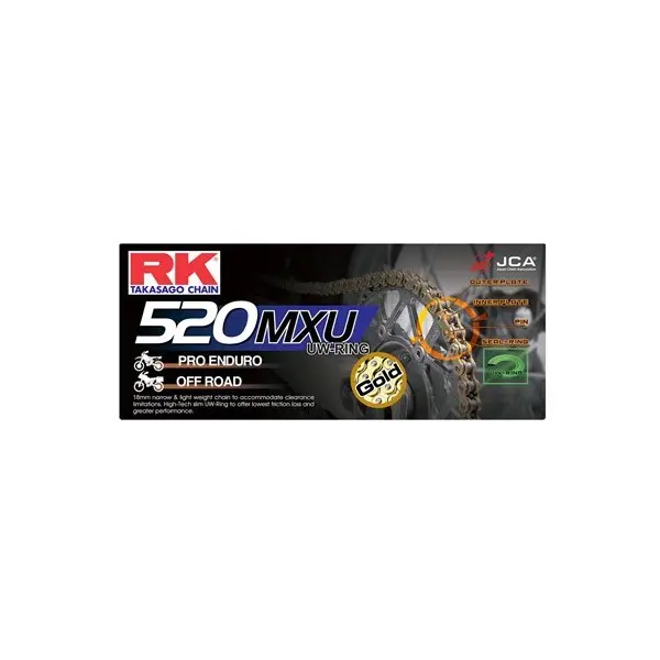 CHAINE RK GB520MXU 088 MAILLONS