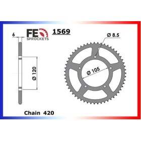 COURONNE ACIER DTR.50 SUPERMOTARD '02 50 420