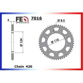 COURONNE ACIER SUZUKI RMX.50 '98/03 50 420