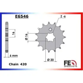 PIGNON YAM YZ50/60 85/87 17 420