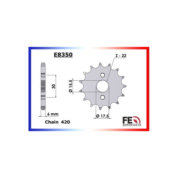 PIGNON HONDA XR 50 '00/03 16 420 