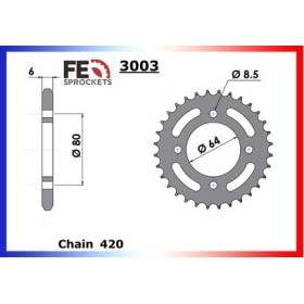 COURONNE ACIER YAMAHA RZ.50.LC 41 Dents 420