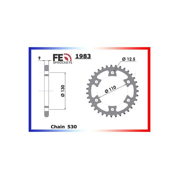 COURONNE ACIER  BOMBARDIER 650.BAJA'00   35 530 