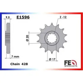 PIGNON PSB KTM 85.SX '04/14, 85.XC '08/09 14 428