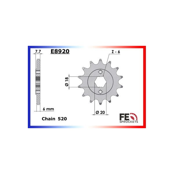 PIGNON PSB MOTORTEK  175.MT '02  13  520 