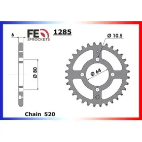 COURONNE ACIER ADLY.150.THUNDERBIKE'03/04 28 520