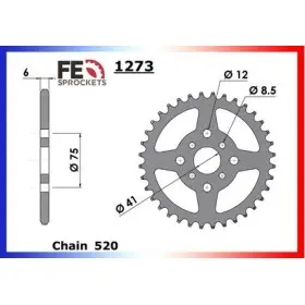 COURONNE ACIER BASHAN 200/250 QUAD '06/09 36 520