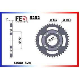 COURONNE ACIER MASH.125 SEVENTY'12 /125.SCRAMBLER '14 45 428