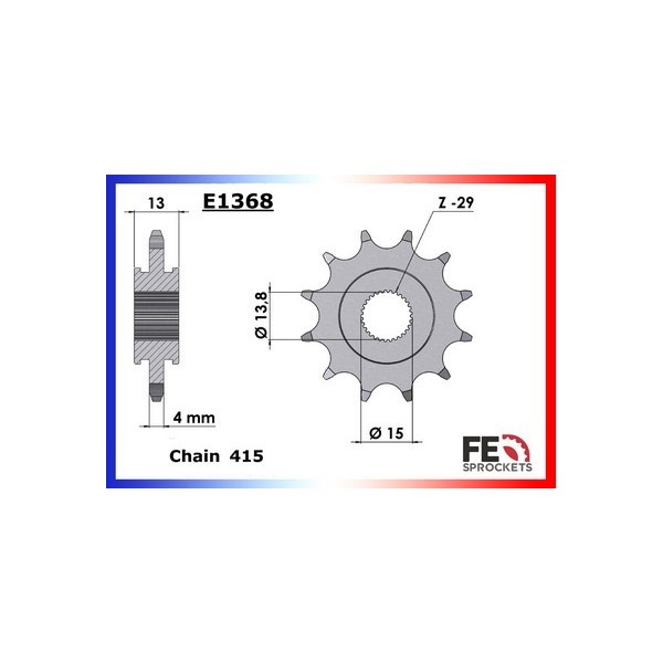 PIGNON 103 SPX/CLIP/RACING 10 Dents 