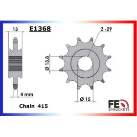 PIGNON 103 SPX/CLIP/RACING 12 Dents