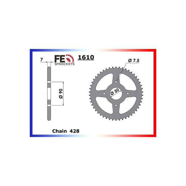 COURONNE ACIER  XP.50.LC 43 Dents (428) 