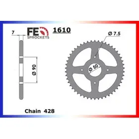 COURONNE ACIER XP.50.LC 48 Dents (428)