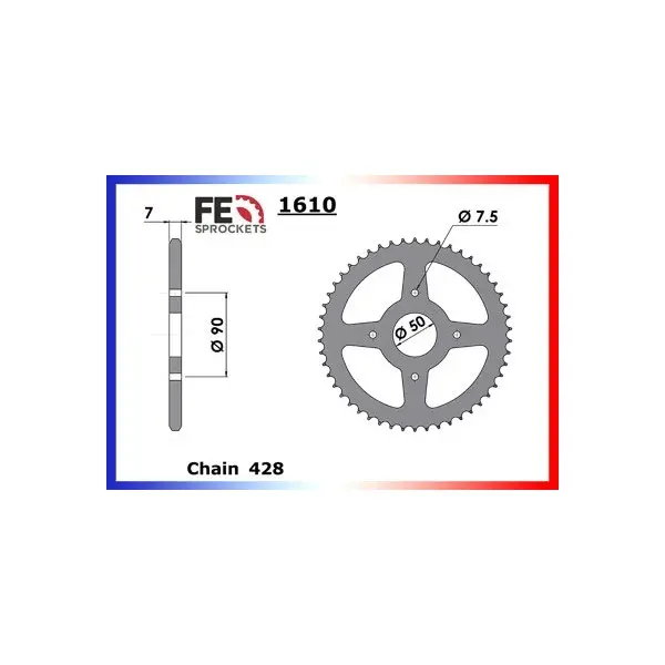 COURONNE ACIER XP.50.LC 50 Dents (428)