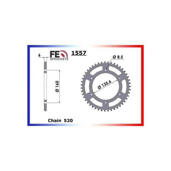 COURONNE ACIER BMW F.650 '93/99 42 520