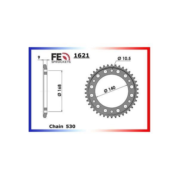 COURONNE ACIER BMW F.700 GS '13 43 525