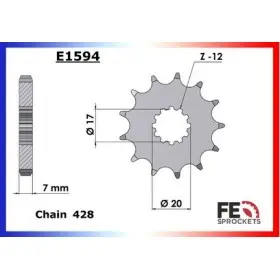 PIGNON PSB APRILIA RS.50 '99/05 11 428