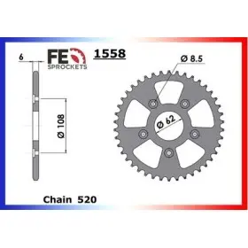 COURONNE ACIER 125.SUPER CITY '91/99 40 520