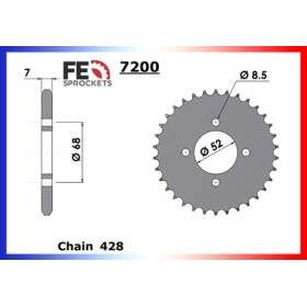 COURONNE ACIER COUR AC ER/GT/RG/RH/TS80XE 32