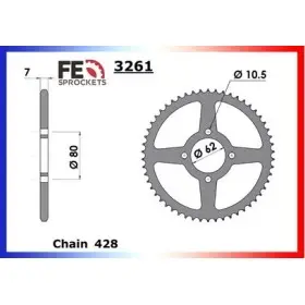 COURONNE ACIER COUR AC DT80LC 83 A 91 44 428