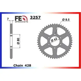 COURONNE ACIER COUR AC YZ80 1980A1983 45 428