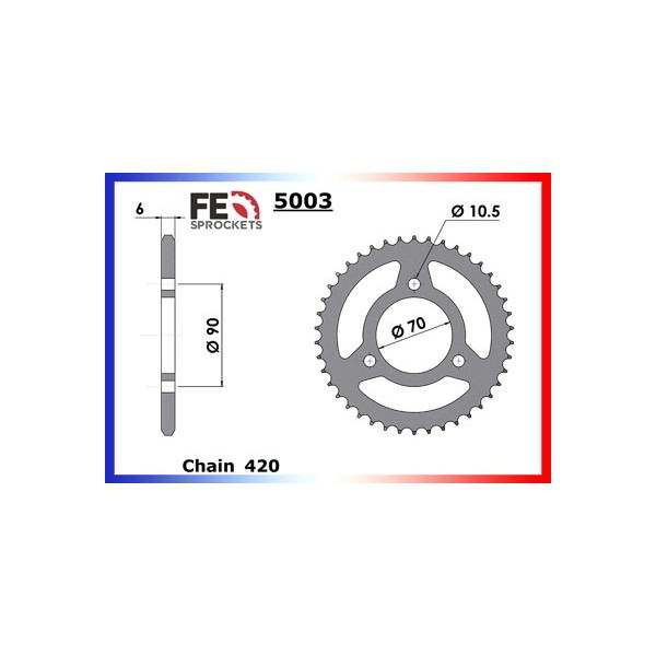 COURONNE ACIER CR80.R2 Gde.Roues'85/86 30 420 