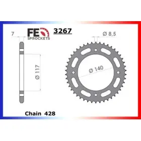 COURONNE ACIER COUR AC YZ80 1984A1992 45 428