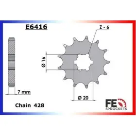 PIGNON SUZ RM80'82/85 P.R 17 428