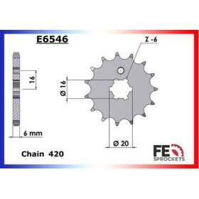 PIGNON SUZ RM80'86/88 P.R 16 420