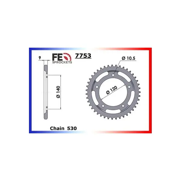 COURONNE ACIER TRIUMPH 955.SPRINT RS '99/01 40 530