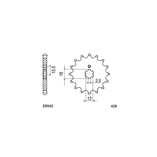 PIGNON YAM DT80MX/S '84 14 428 