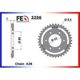 COURONNE ACIER COUR AC TW.125 '98/04 40 428