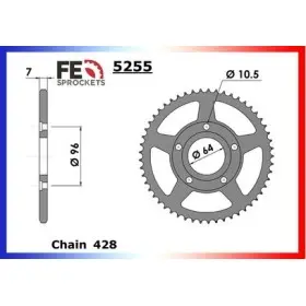 COURONNE ACIER COUR AC XLR125 '82/90 50 428