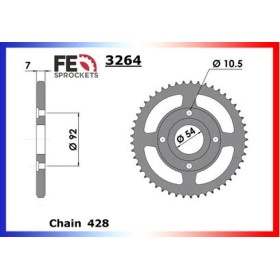COURONNE ACIER COUR AC SR125-RD125LC 84/00 43