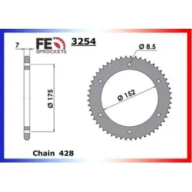 COURONNE ACIER TDR.125 '89/92 48 428