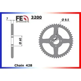 COURONNE ACIER TTR.125 '00 54 428