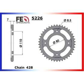 COURONNE ACIER HONDA CBF.125 '09/14 45 428