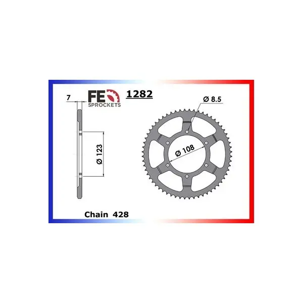 COURONNE ACIER APRILIA RS4.125 '10/12 58 428