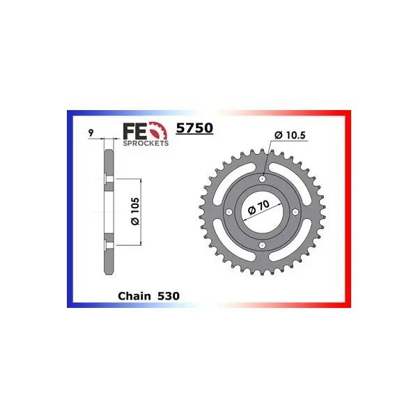COURONNE ACIER COUR AC CB250 38 530