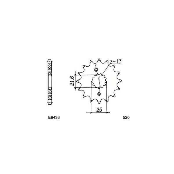 PIGNON SUZ RG250GAMMA 15 520 