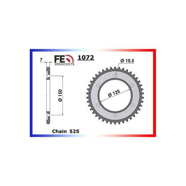 COURONNE ACIER  KTM 950.LC8 '03/04  45  525 