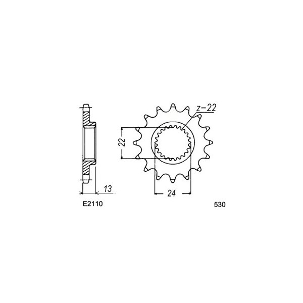 KIT CHAINE FE DS.650.X '04/07 16X40 OR 