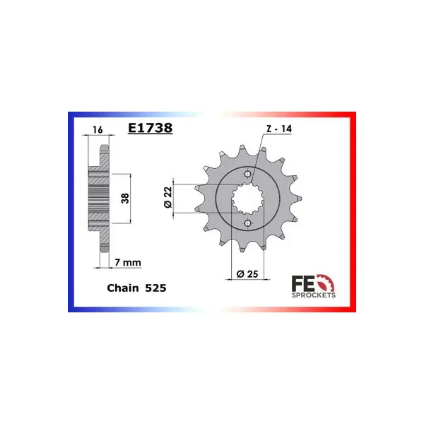 KIT CHAINE FE 796.HYPERMOTARD '10/12 15X41 XWUR*