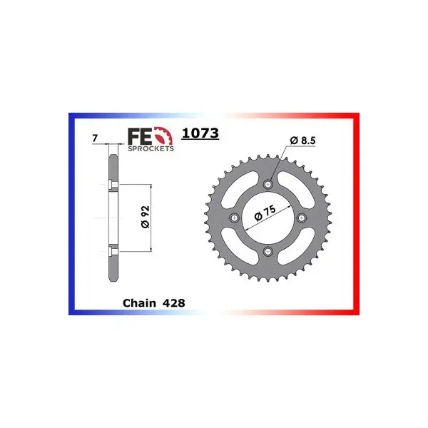 KIT CHAINE FE 125.PIT-BIKE '05 16X39 RX/XW.SR