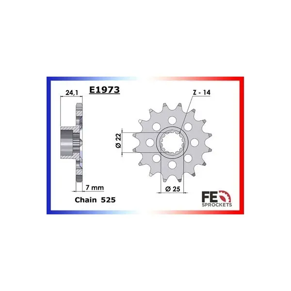 KIT CHAINE FE MV.675.F3 '12/14 16X43 XWUR