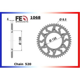 KIT CHAINE FE 125.DUKE '99/00 13X42 XWUR