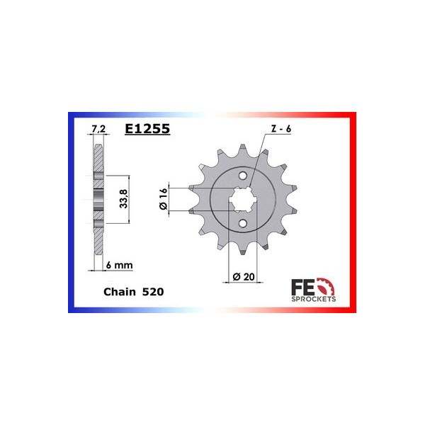 KIT CHAINE FE 125.DUKE '14/16 14X45 RX/XW.SR 